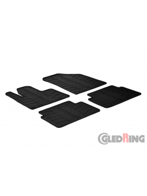 Original Gledring Passform Fußmatten Gummimatten 4 Tlg.+Fixing - Citroen C5 2008->